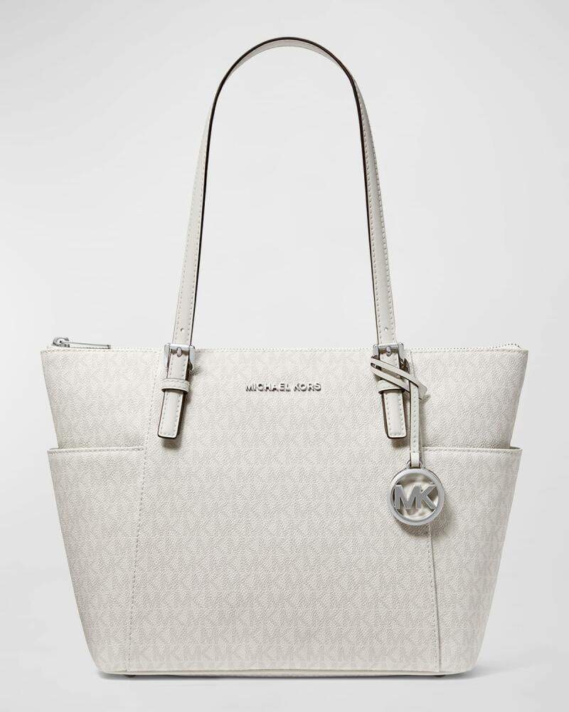 MICHAEL Michael Kors East-West Monogram Leather Tote Bag Cover