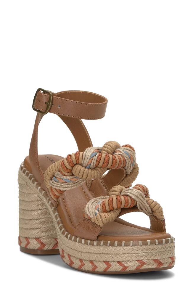 Lucky Brand Jewelly Ankle Strap Espadrille Platform Sandal in Sunset Multi Txlbrd Cover