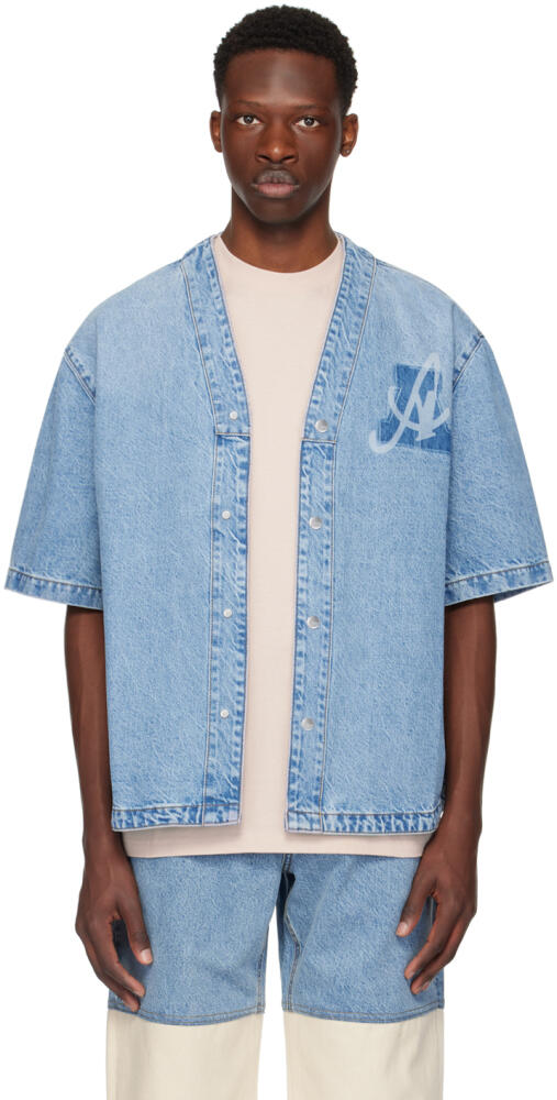 Axel Arigato Blue Coach Denim Shirt Cover