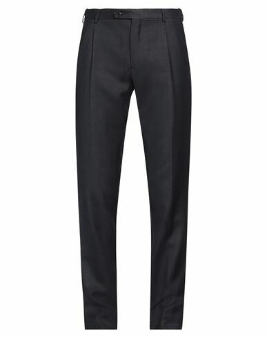 Brioni Man Pants Midnight blue Virgin Wool, Silk Cover