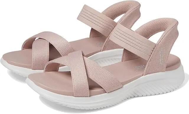 SKECHERS Ultra Flex 3.0 - Never Netter Hands Free Slip-Ins (Blush) Women's Sandals Cover