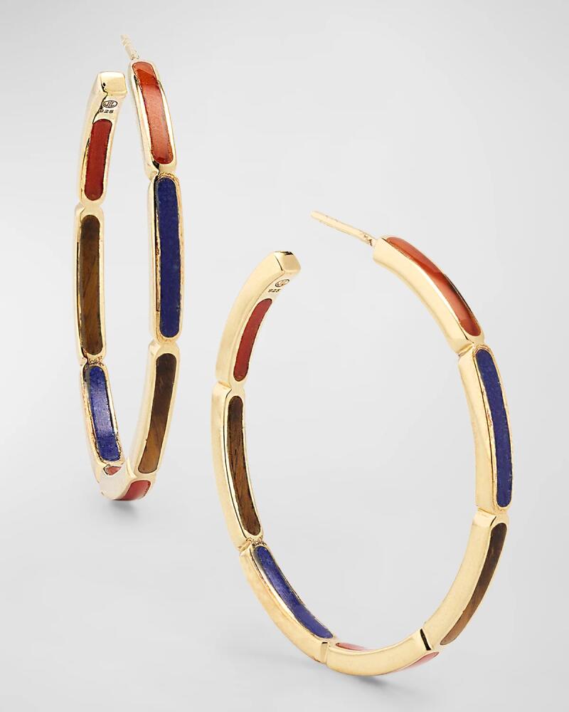 Jan Leslie Inside Out Gemstone Hoop Earrings Cover