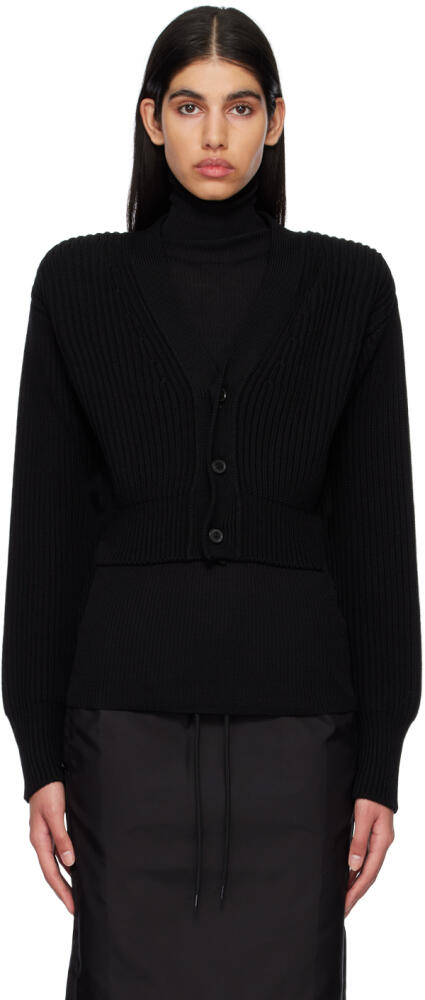 WARDROBE.NYC Black Crop Cardigan Cover