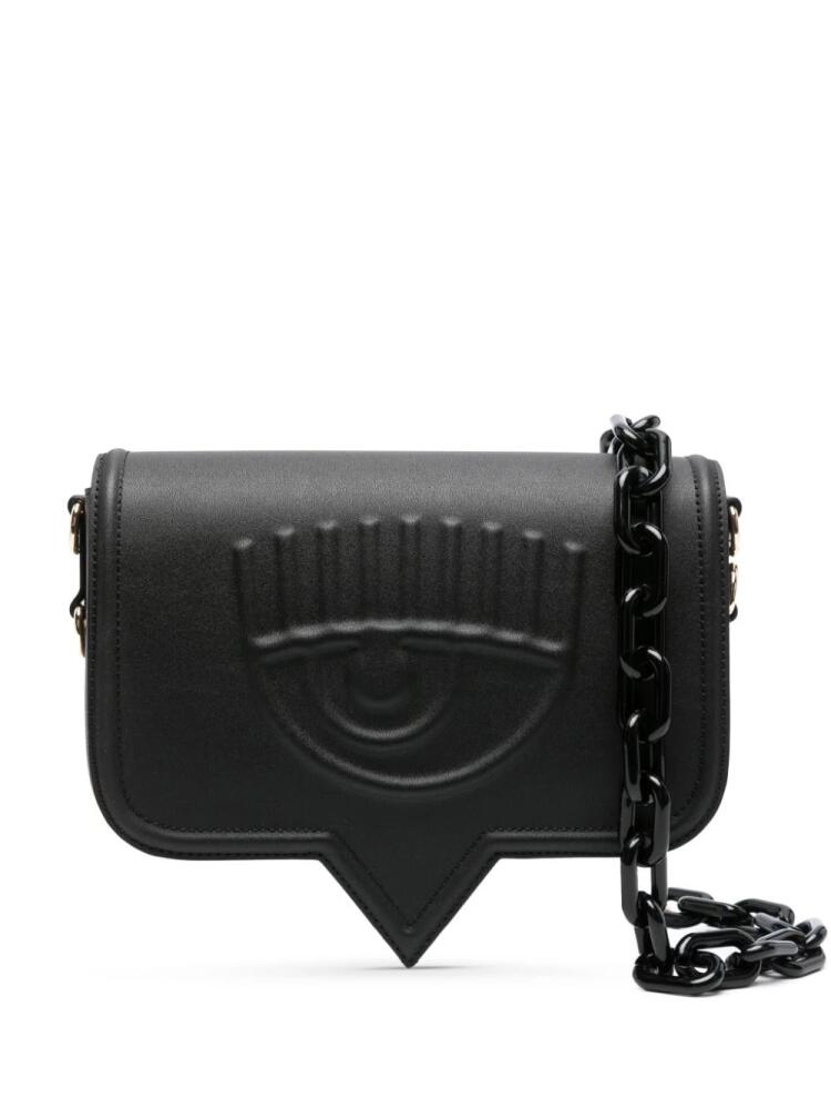 Chiara Ferragni Eyelike leather shoulder bag - Black Cover