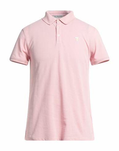 Trussardi Man Polo shirt Pink Cotton Cover