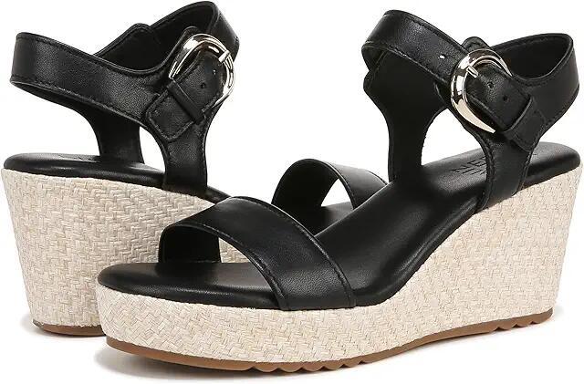 Naturalizer Stella Ankle Straps (Black Leather) Women's Sandals Cover