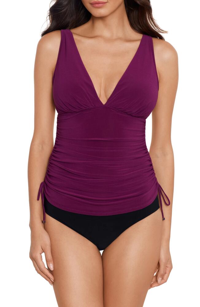 Magicsuit Dani Solid Underwire Tankini Top in Jam Cover