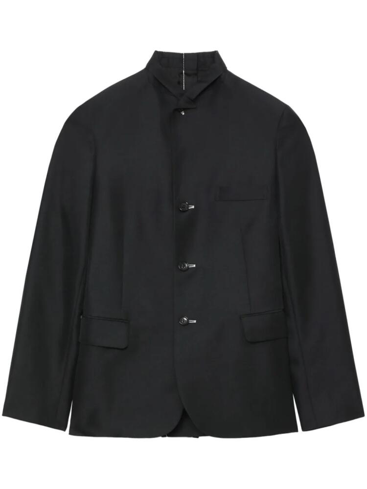 Black Comme Des Garçons layered single-breasted blazer Cover