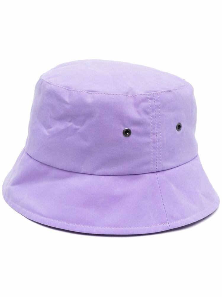 Mackintosh waxed bucket hat - Purple Cover