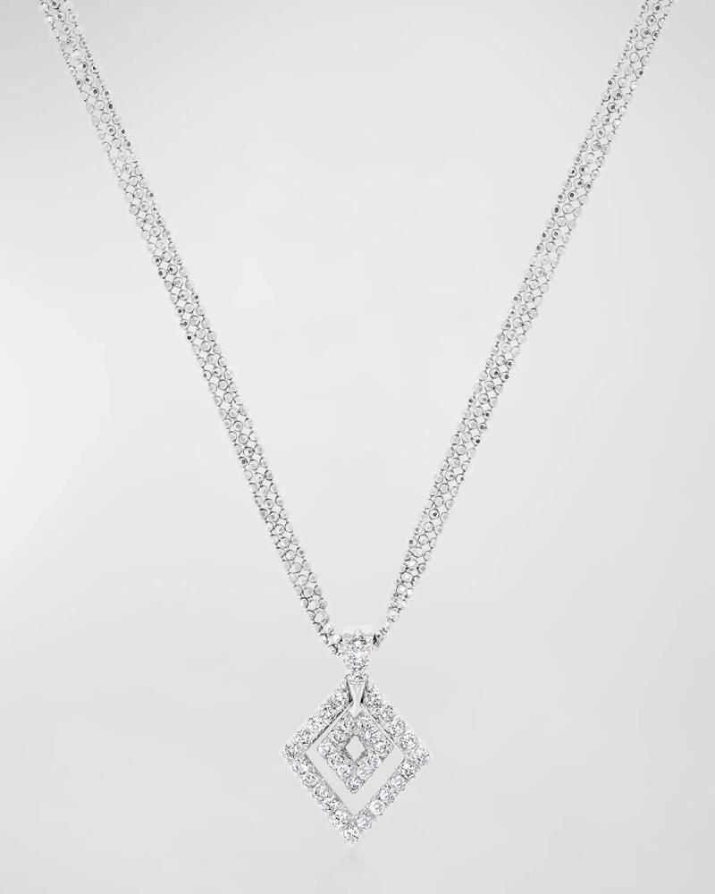 Andreoli 18K White Gold Diamond Kite Necklace Cover