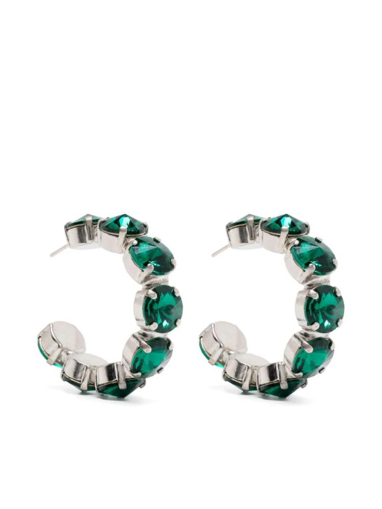 Forte Forte crystal-embellished earrings - Green Cover