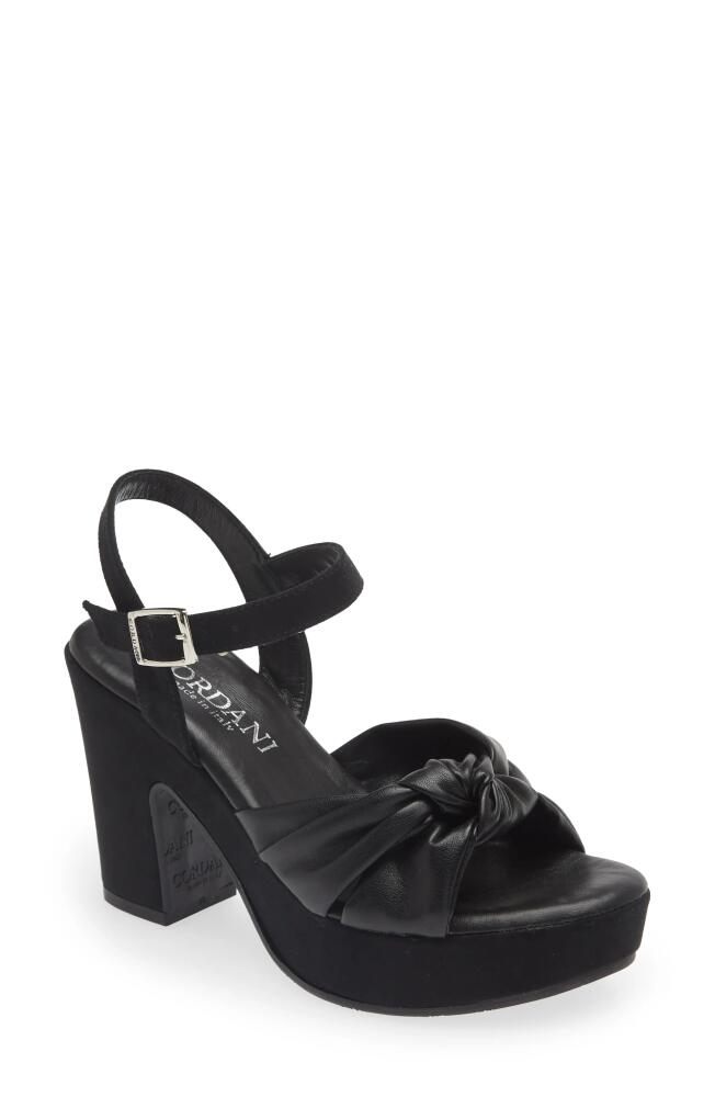 Cordani Lola Knotted Platform Sandal in Black Cover