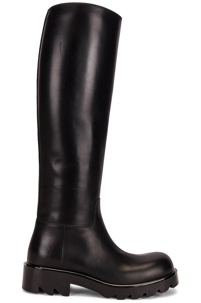 Bottega Veneta Leather Knee High Boots in Black Cover