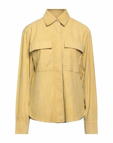 Saks Potts Woman Shirt Yellow Soft Leather Cover