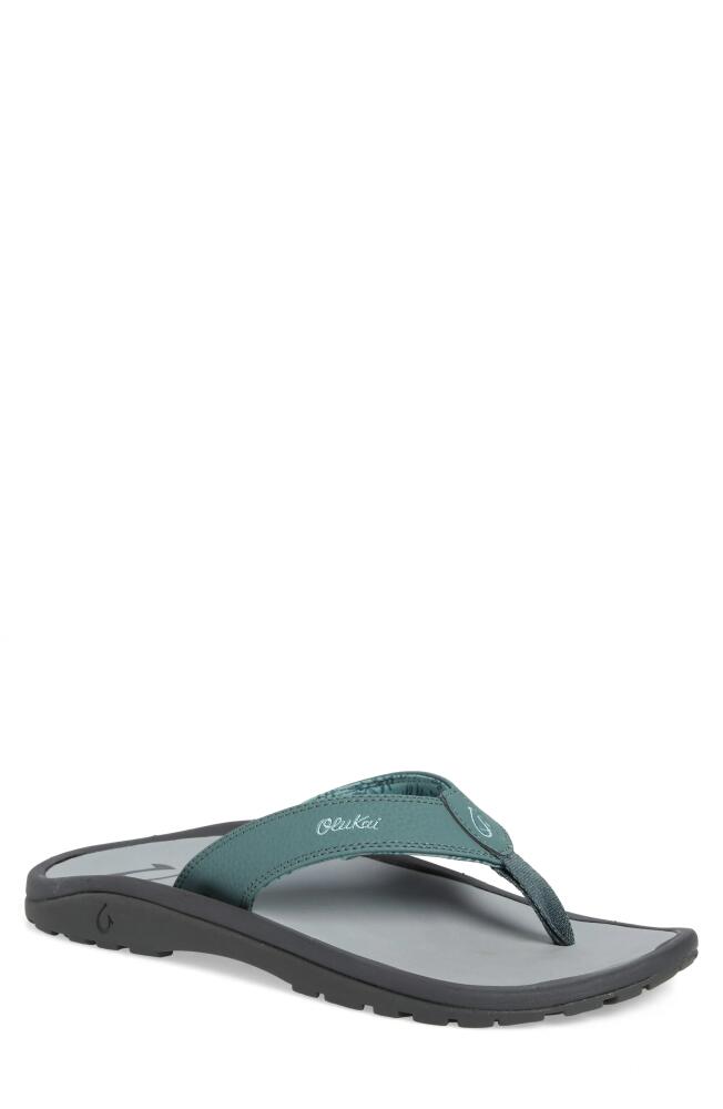 OluKai Ohana Flip Flop in Star Pine /Sharkskin Cover