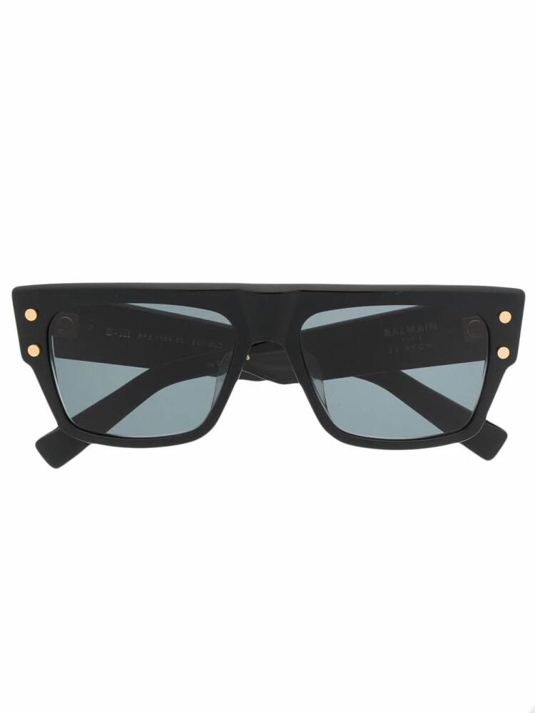 Balmain Eyewear B-III square-frame sunglasses - Black Cover