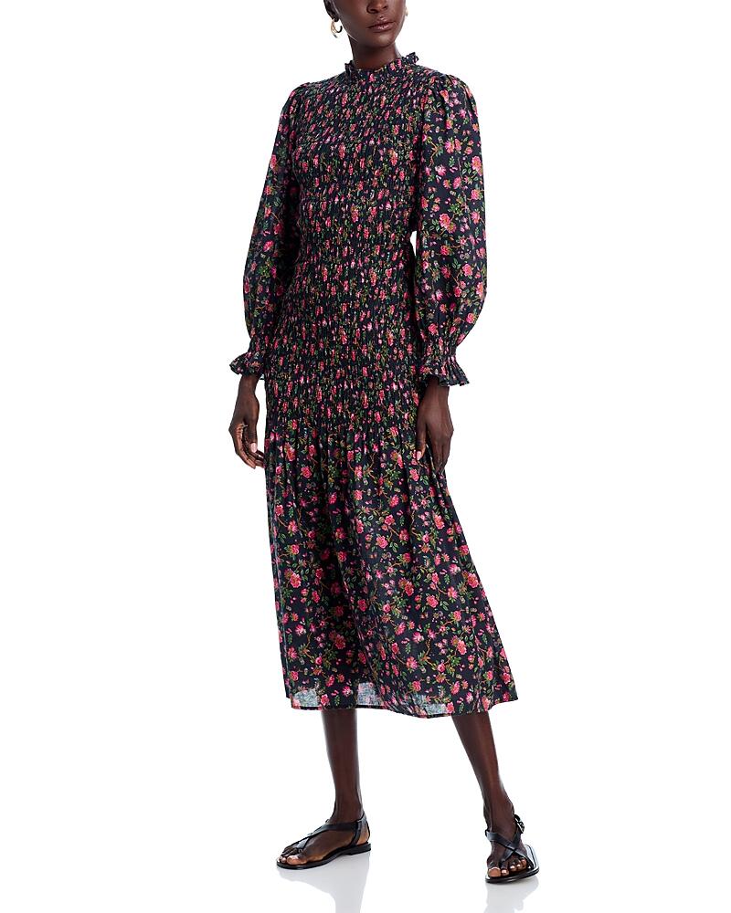 Rhode Eliza Floral Smocked Midi Dress Cover