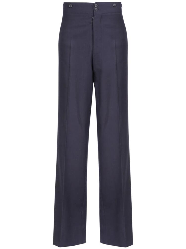 Maison Margiela Barathea wool trousers - Blue Cover