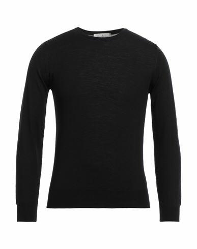 Della Ciana Man Sweater Black Merino Wool Cover