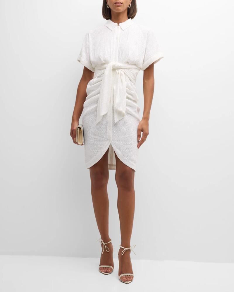 Le Superbe Marry Me Mini Miko Draped Shirtdress Cover