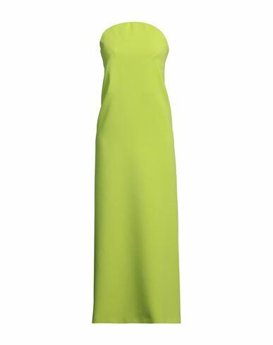 Sportmax Woman Maxi dress Acid green Viscose, Elastane Cover