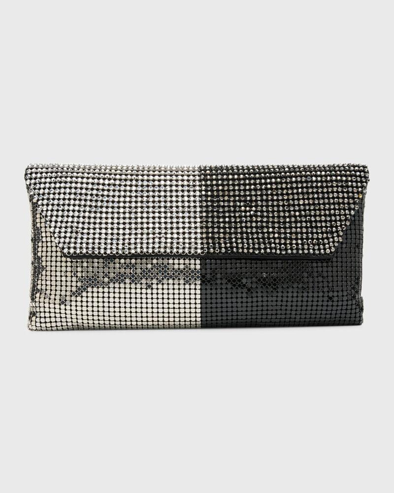 Whiting & Davis Duet Two-Tone Crystal Clutch Bag Cover