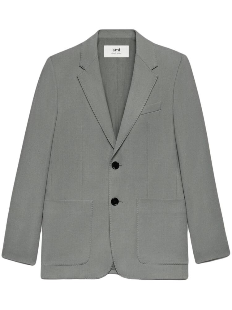 AMI Paris tailored single-breasted blazer - Grey Cover