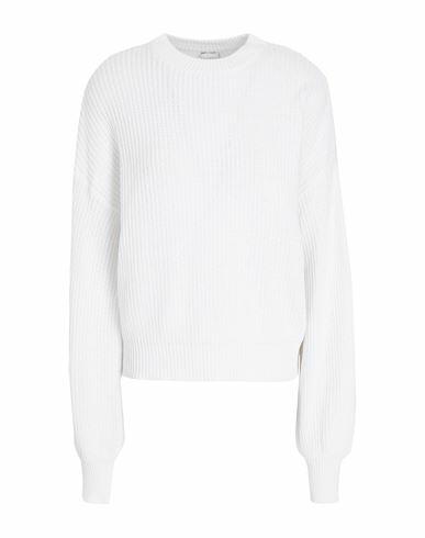 8 By Yoox Knit Ribbed Cotton Sweater Woman Sweater White Cotton, Recycled cotton Cover