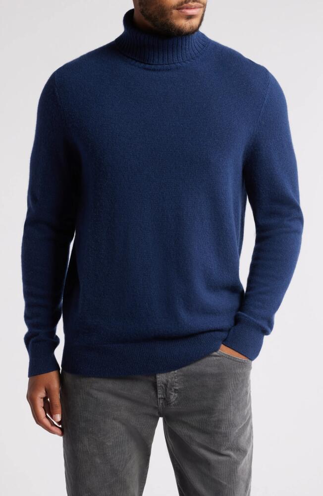 Nordstrom Cashmere Turtleneck Sweater in Navy Midnight Cover