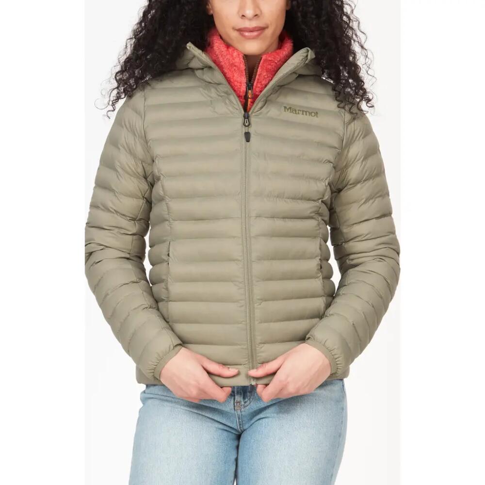 Marmot Echo Featherless Hooded Jacket in Vetiver Cover