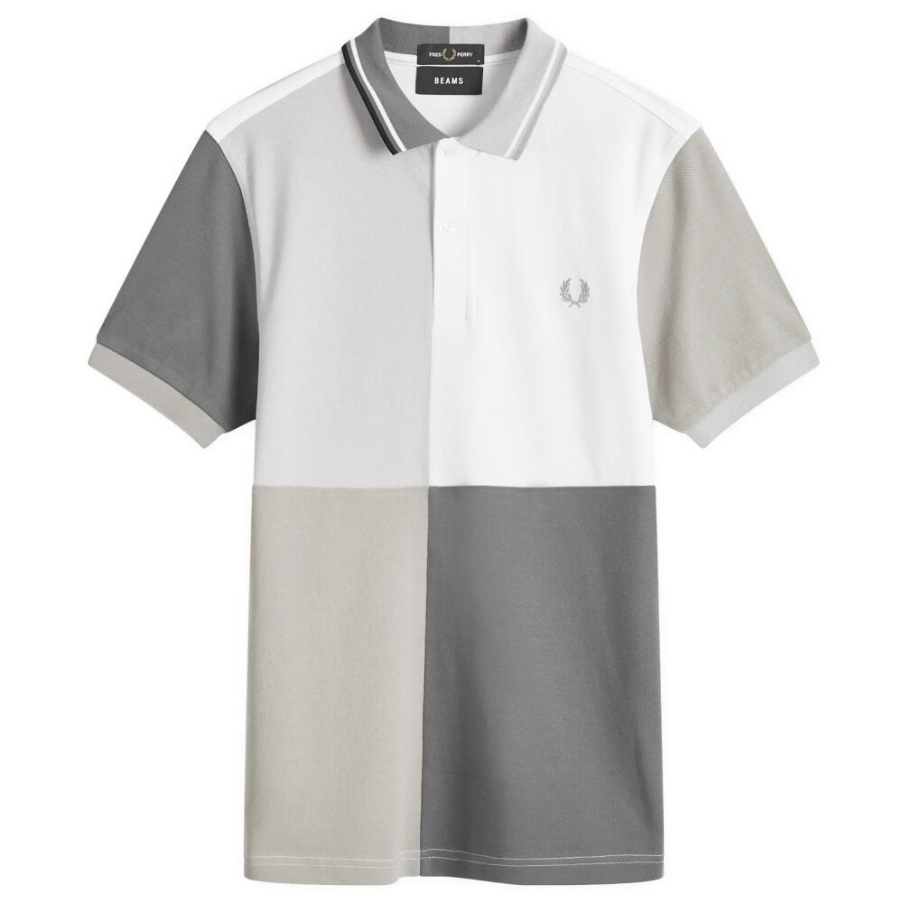 Fred Perry Men's x BEAMS Blank Canvas Polo in White Cover