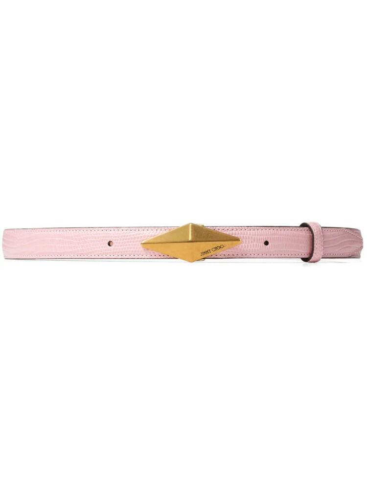 Jimmy Choo Diamond leather belt - Pink Cover