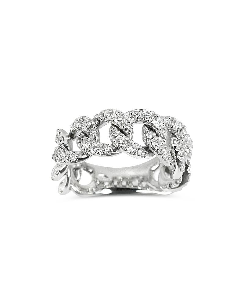 Zydo 18K White Gold Classic Chic Diamond Link Ring, 1.26 ct. t. w. Cover