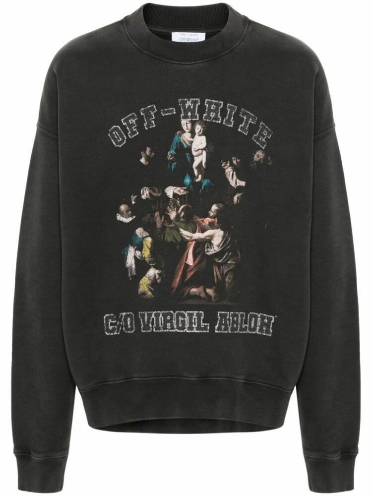 Off-White MARY SKATE CREWNECK - Black Cover