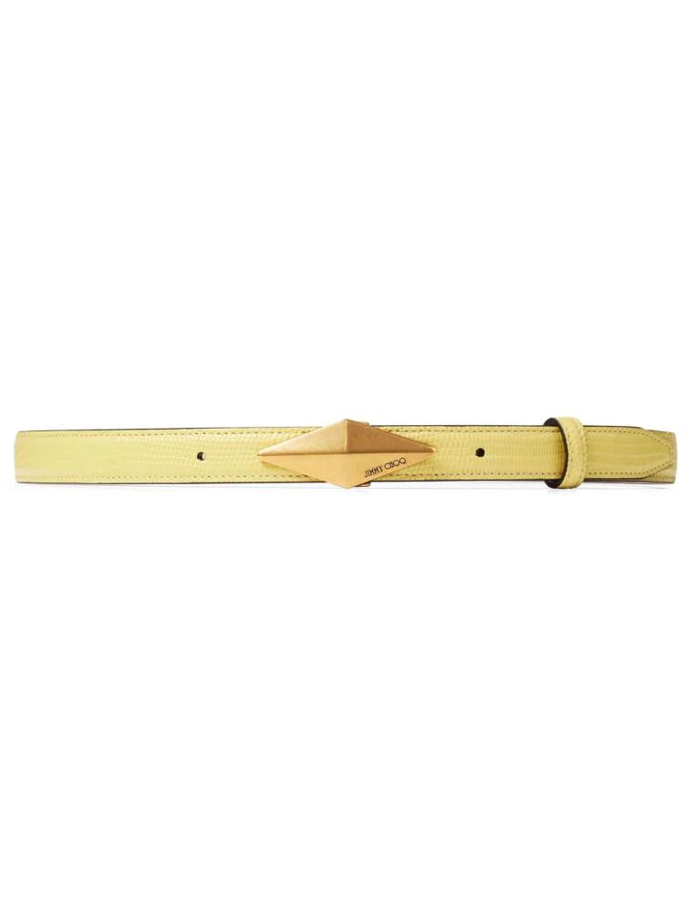 Jimmy Choo Diamond leather belt - Yellow Cover