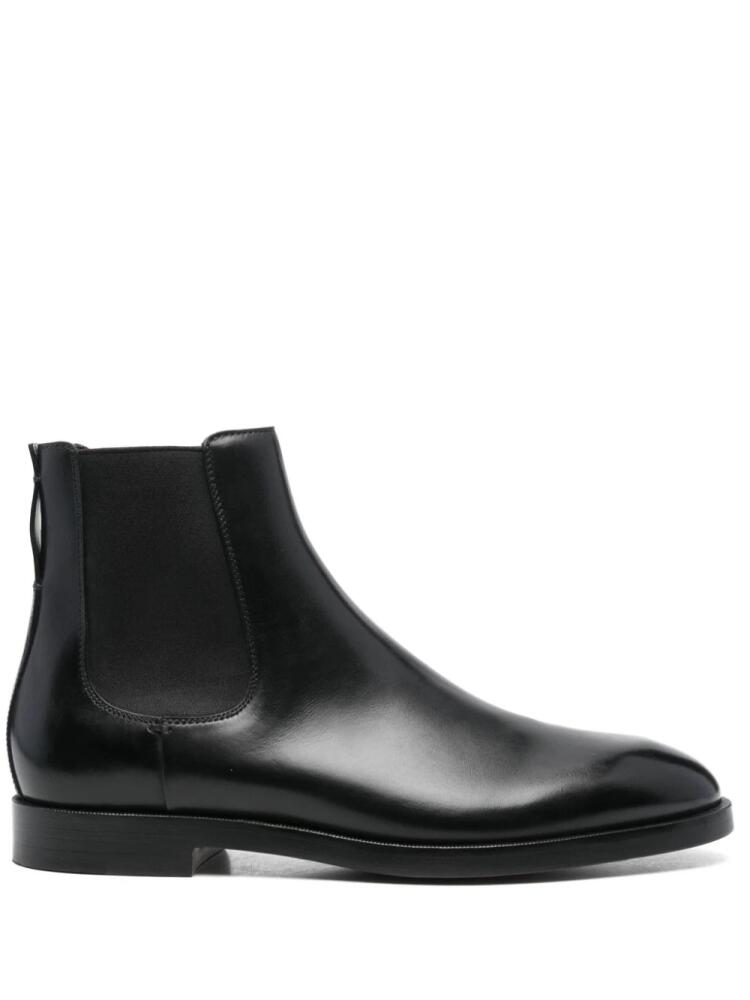 Zegna leather ankle boots - Black Cover