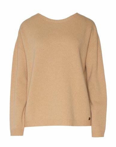 Ottod'ame Woman Sweater Camel Wool, Cashmere Cover