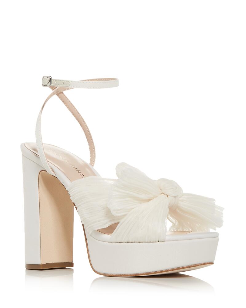 Loeffler Randall Women's Natalia Pleated Platform High Heel Sandals Cover