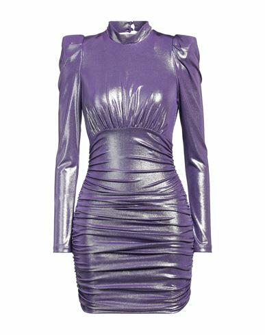 Aniye By Woman Mini dress Purple Polyester, Elastane Cover