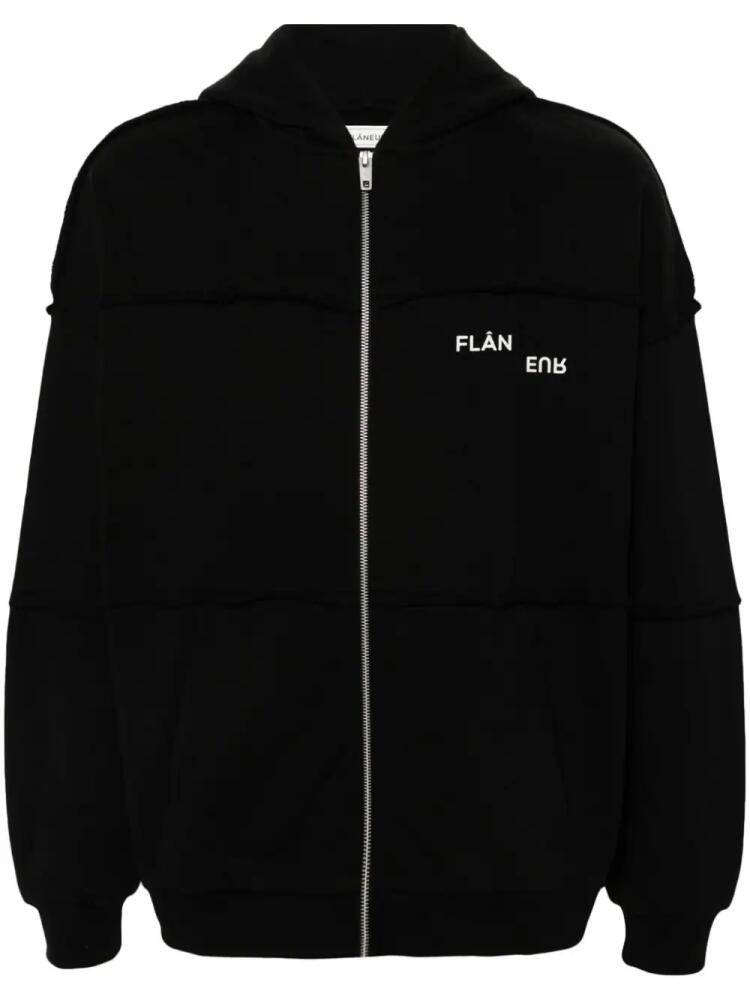 FLÂNEUR zip-up hoodie - Black Cover