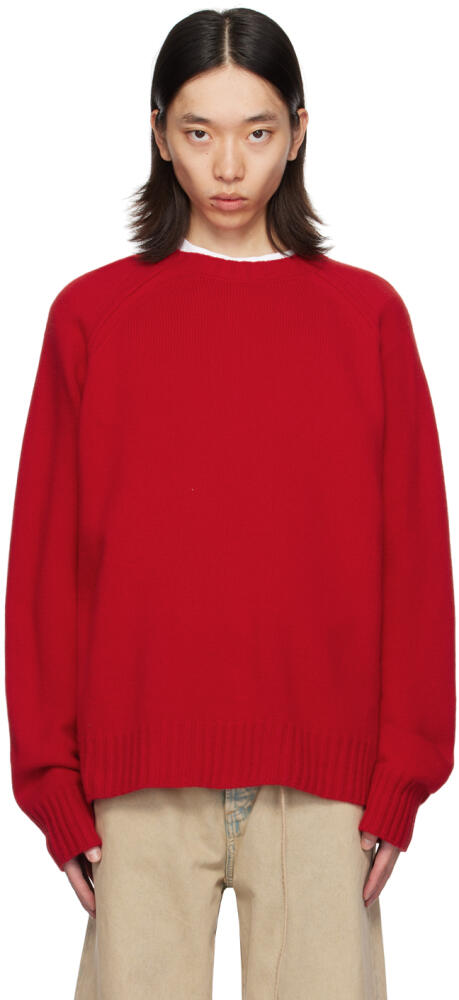 Róhe Red Raglan Sleeves Sweater Cover