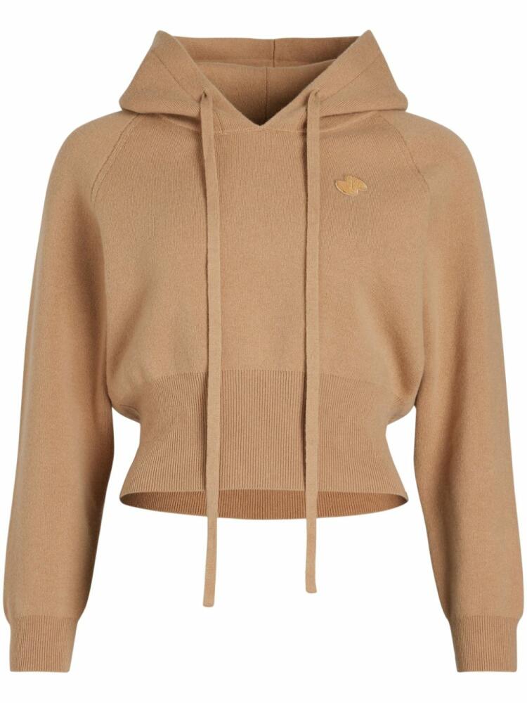 Patou knitted hoodie - Brown Cover