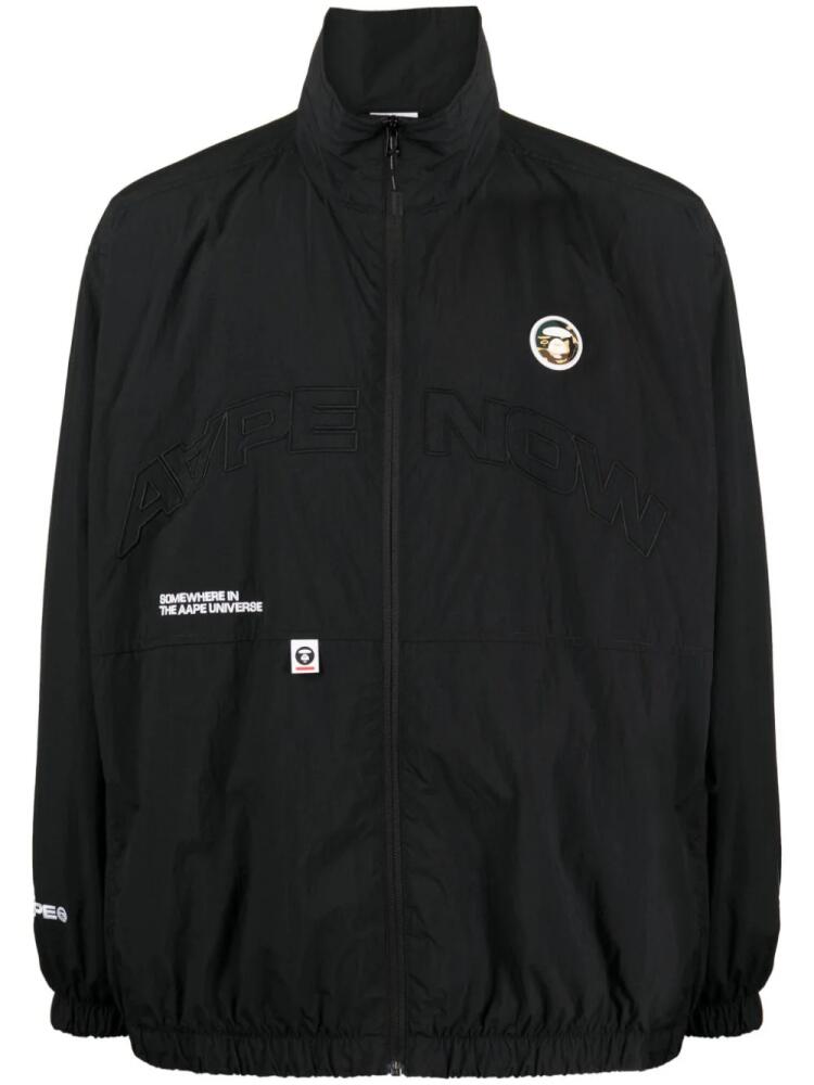 AAPE BY *A BATHING APE® logo-embroidered high-neck jacket - Black Cover