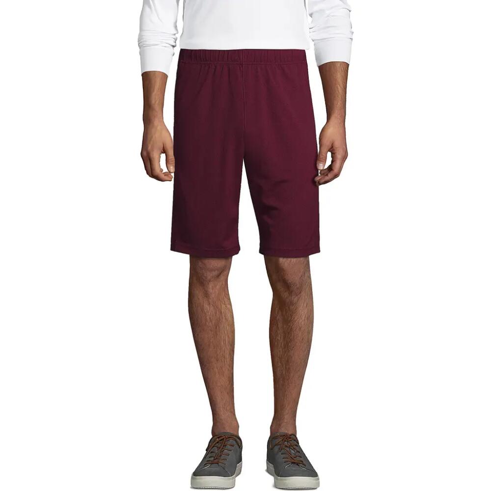 Lands' End School Uniform Mesh Gym Shorts in Burgundy Cover