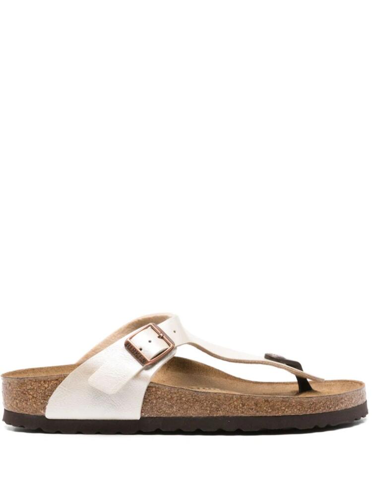 Birkenstock Gizeh leather slippers - Neutrals Cover