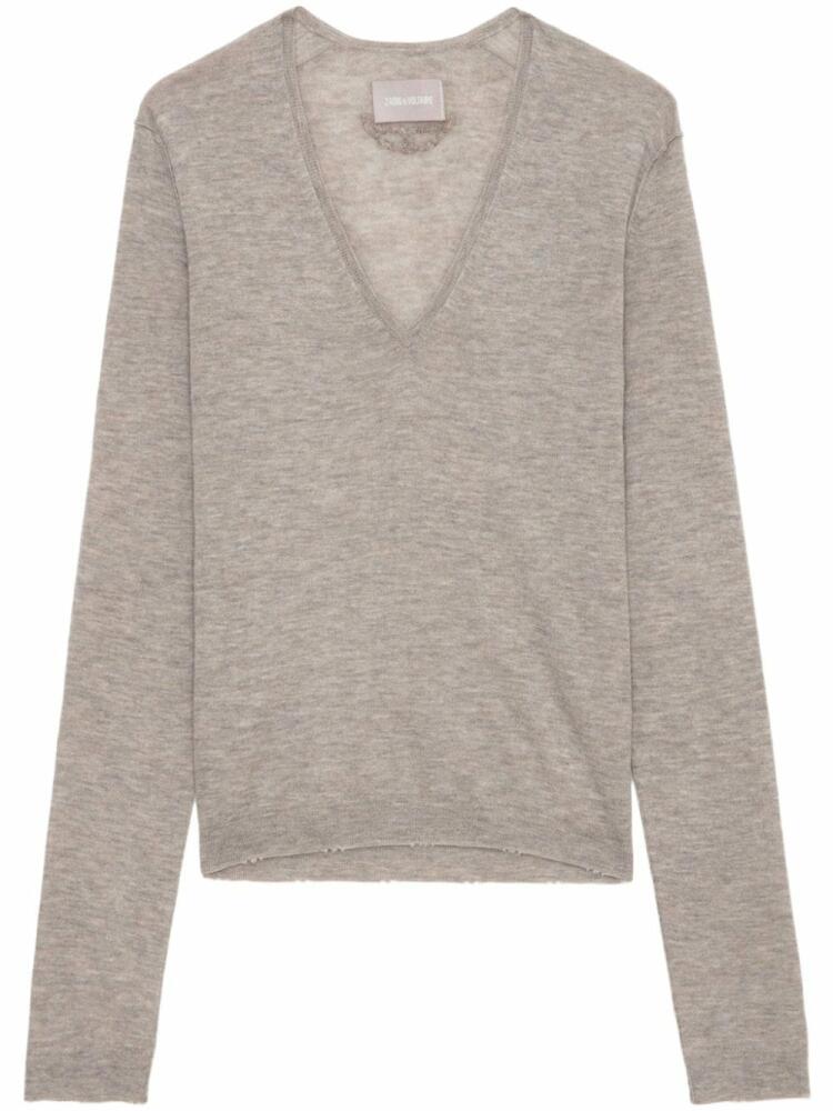 Zadig&Voltaire Rivy cashmere jumper - Neutrals Cover