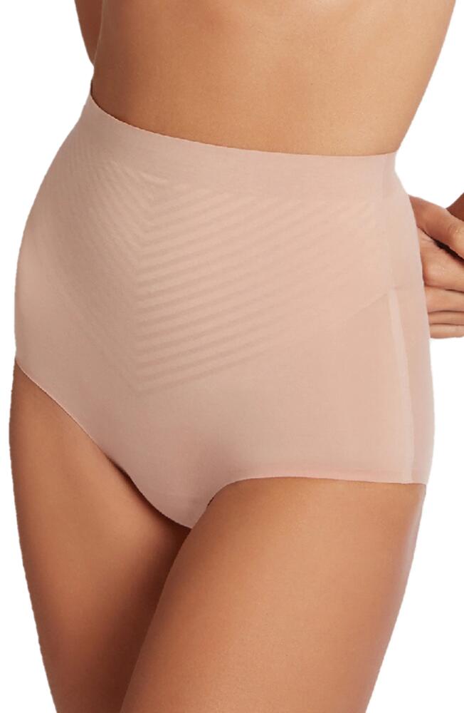 Wolford Cotton Contour 3W High Waist Shaping Briefs in Rose Tan Cover