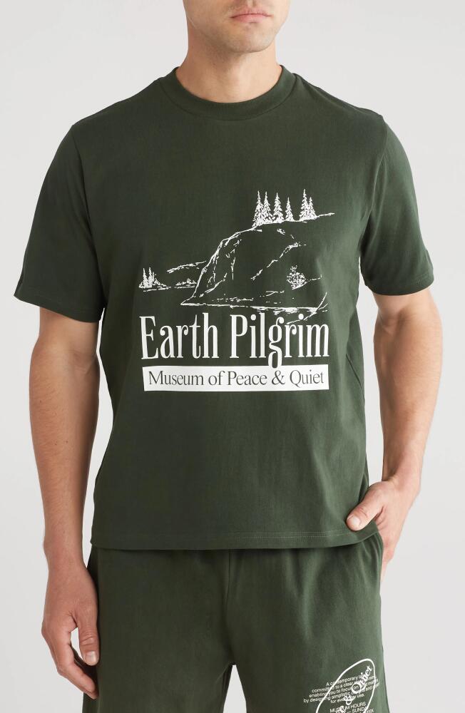 Museum of Peace & Quiet Earth Pilgrim Graphic T-Shirt in Forest Cover