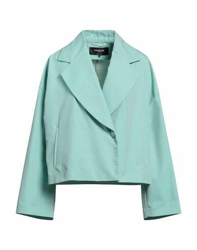 Rochas Woman Blazer Light green Cotton, Polyester Cover