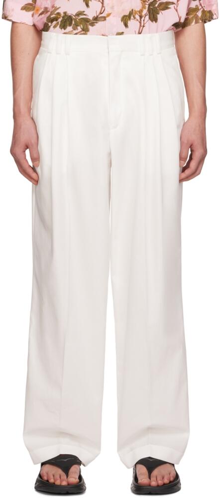 LU'U DAN Off-White 80's Trousers Cover